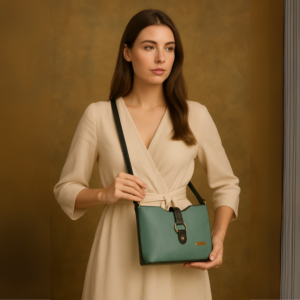 Ring-Buckle Sling Bag