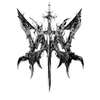Shadow Seraph Blade Black,grey,white & Cream mens oversized-gothic-back-print-tshirt-Rivaraluxe