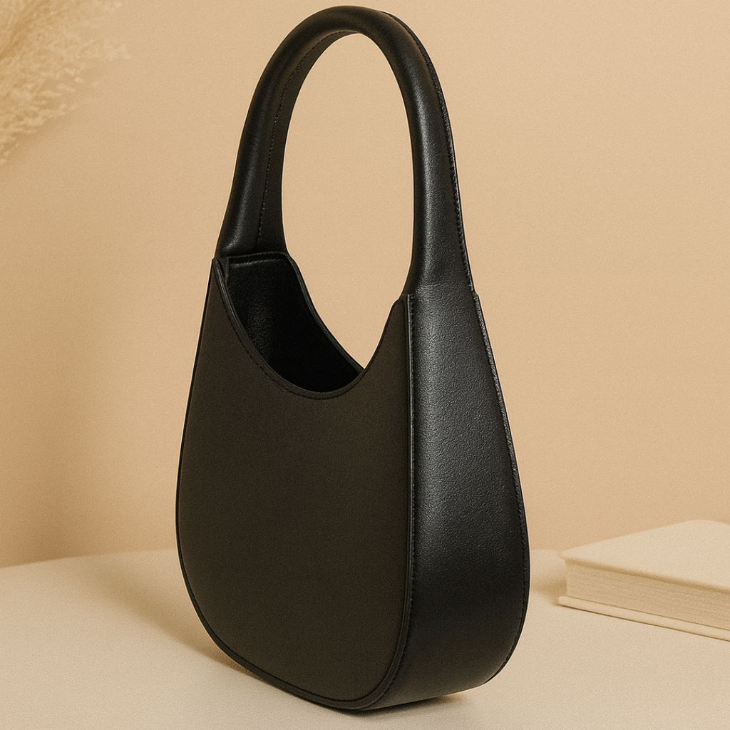Oval Shape Shoulder Bag for Women - Premium PU Leather Stylish Handbag