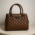 Aurora Luxe Bag Quilted Tote HandBag for Women-Elegant PU Leather Handbag