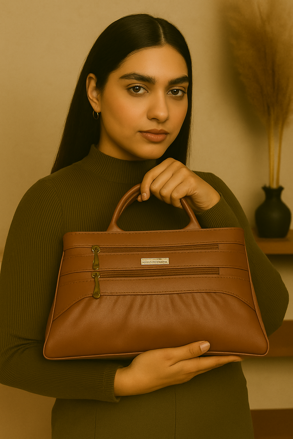 Teal Luxe Shoulder Handbag