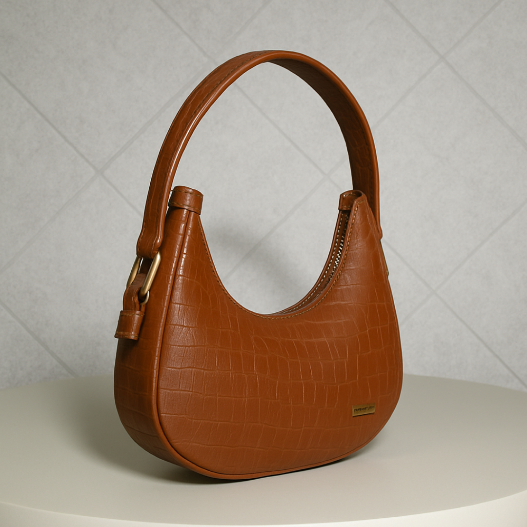 Crescent Design Shoulder Handbag–Premium Minimalist Handbag