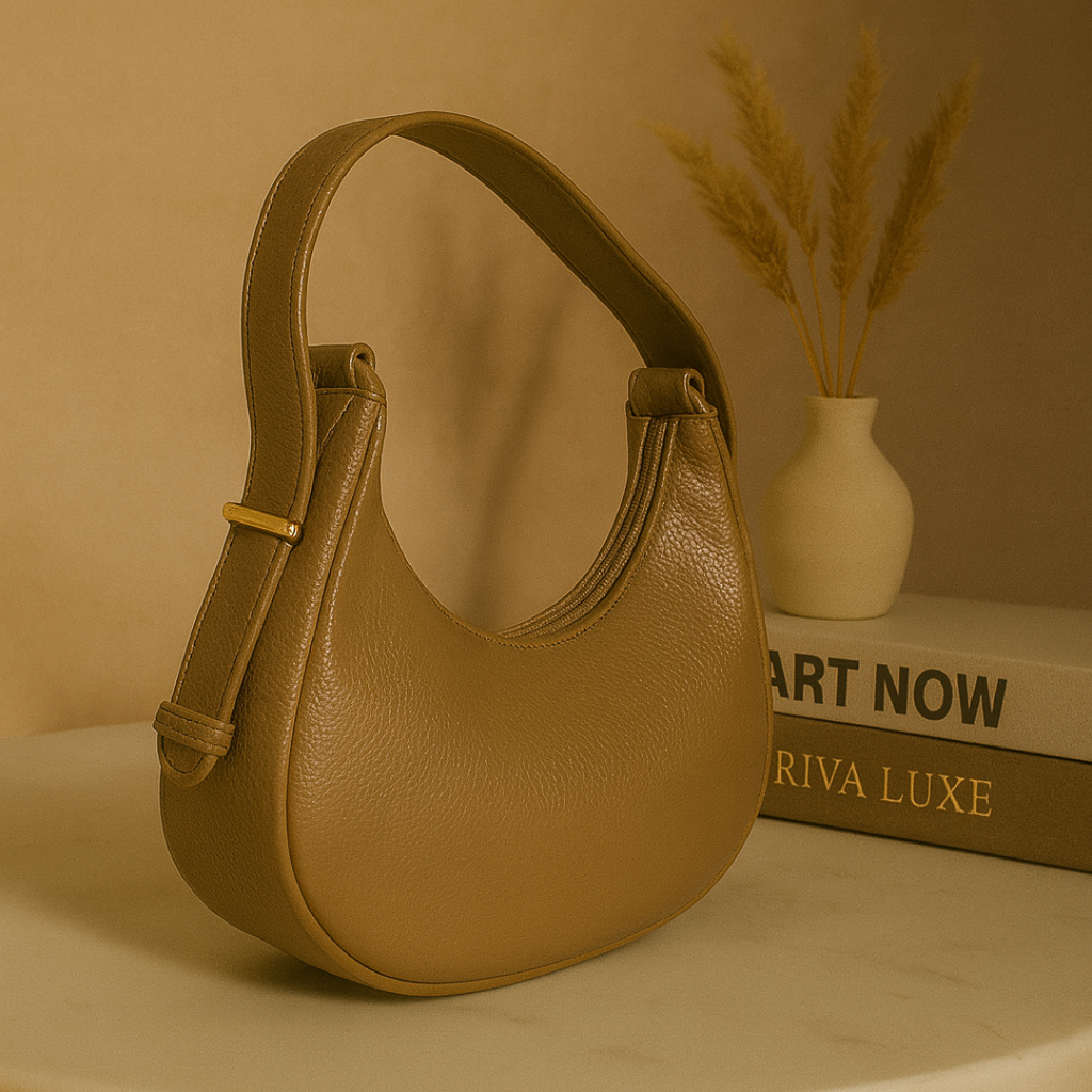 Crescent Design Shoulder Handbag–Premium Minimalist Handbag