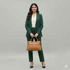 Blush Structured Tote Tan Handbag For Women