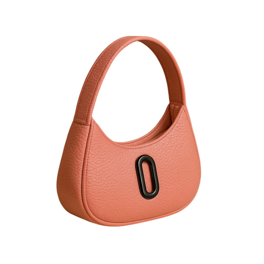 Oval Shape Shoulder Bag for Women - Premium PU Leather Stylish Handbag