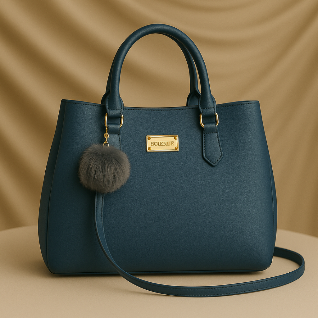 Mocha Charm Structured Tote handbag For Women