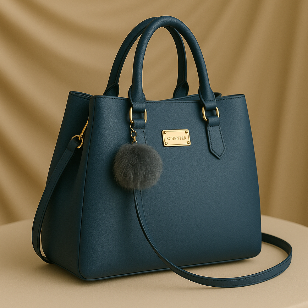 Mocha Charm Structured Tote handbag For Women