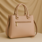 Mocha Charm Structured Tote handbag For Women