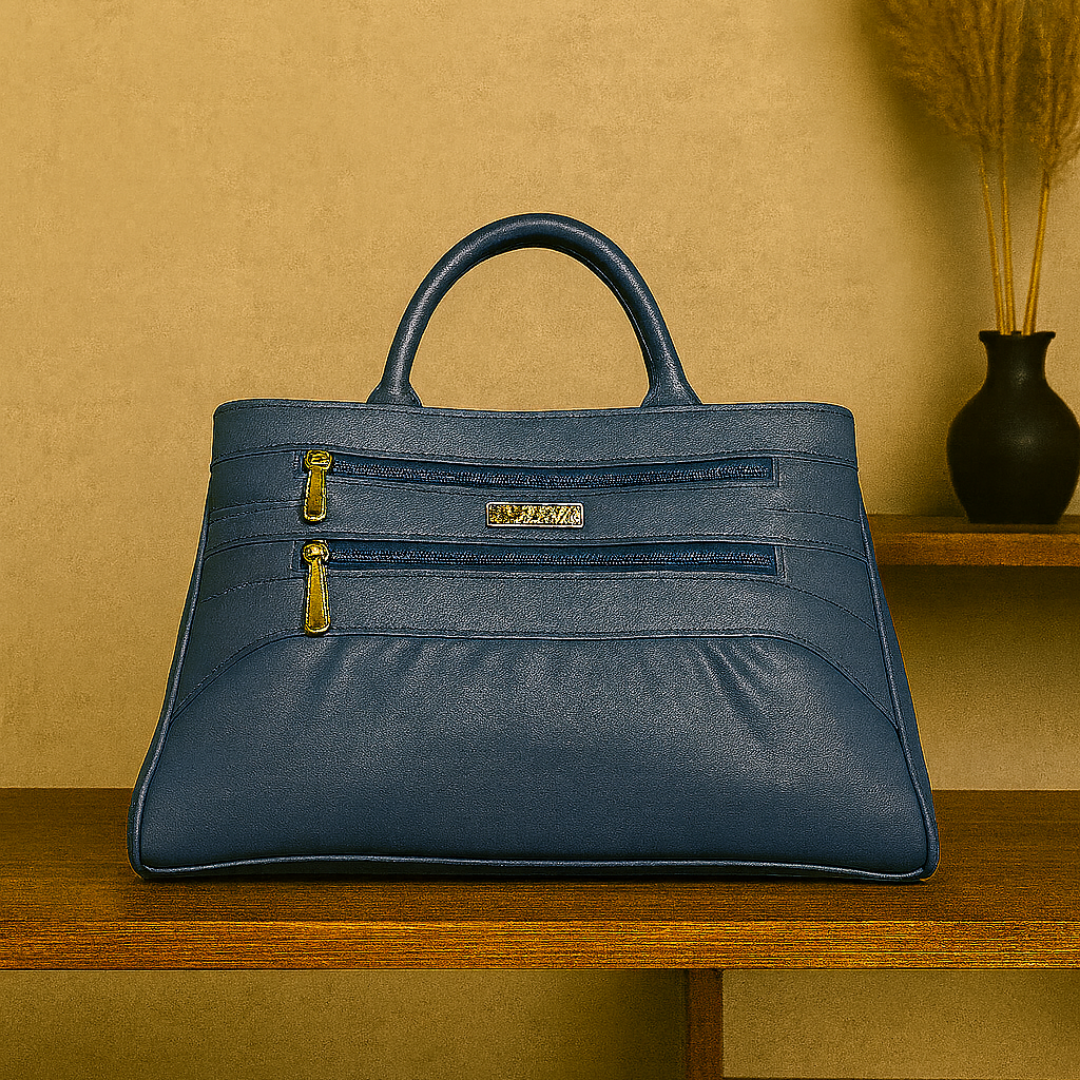 Blush Structured Tote Handbag For Women