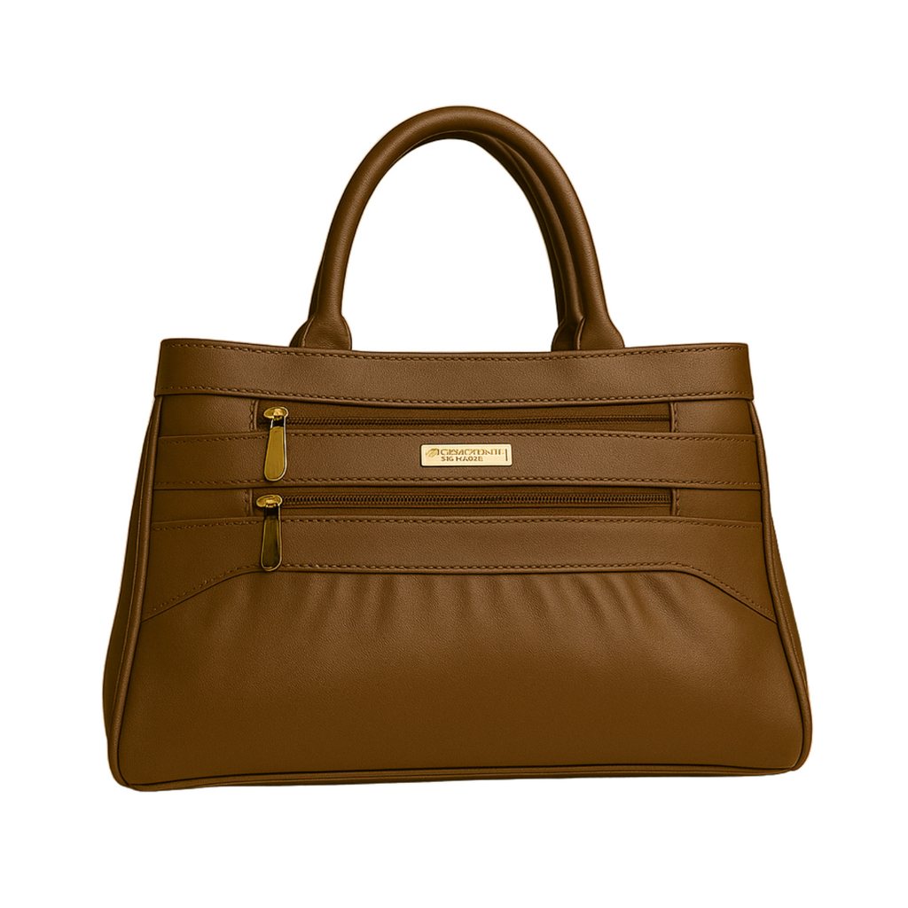 Blush Structured Tote Handbag For Women