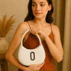 Oval Shape Shoulder Bag for Women - Premium PU Leather Stylish Handbag